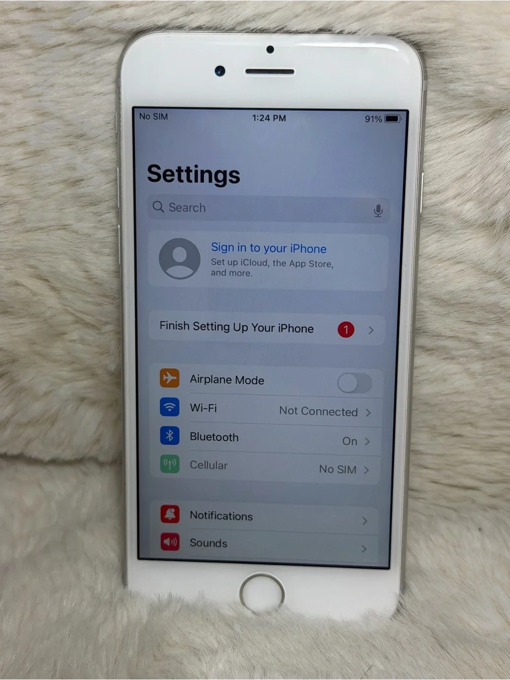 Apple iPhone 6s - White Front (Unlocked)